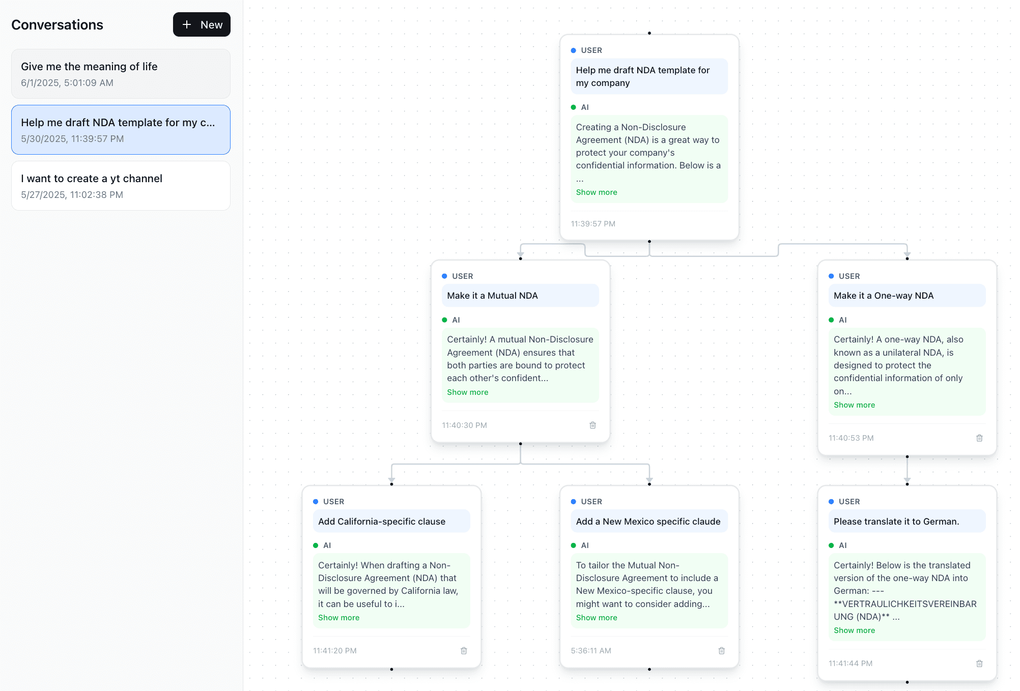 Anara research interface showing document analysis and AI chat